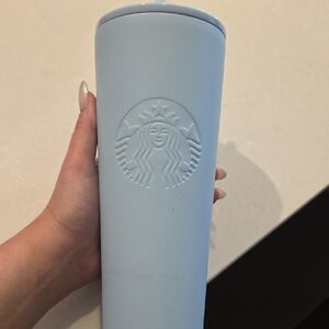 Starbucks Sky Blue Embossed Tumbler